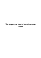 Samenvatting artikel: The Stage-Gate model