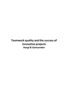 Samenvatting artikel: Teamwork quality and the success of innovative projects