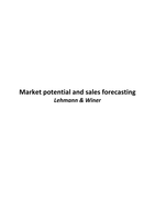 Samenvatting artikel: Market potential and sales forecasting