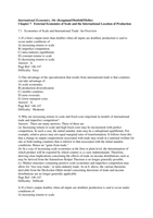 End Term MC-questions International Economics