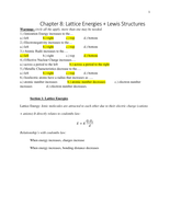Chemistry 1201 Chapter 8 notes