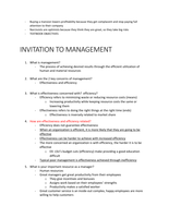 MGT 3200 Invitation to Management Lecture