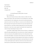 profile essay examples on a place