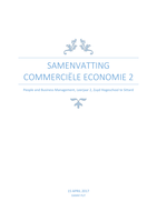 Samenvatting Commerciële Economie 2 