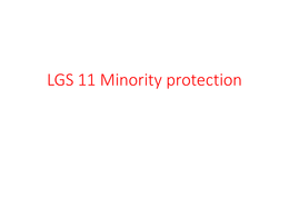 Minority protection
