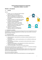 Management en organisatie samenvatting edumundo CE jaar 2 blok 3