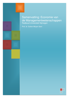 Samenvatting: Economie van de Managementwetenschappen - Sent