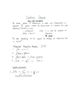 Indefinite integral (anti-derivatives)