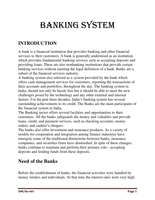 Banking System