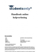 Samenvatting Handboek online hulpverlening