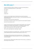 Biol 240 - UW - Final Exam Questions And Answers With Verified Solutions Graded A&plus;