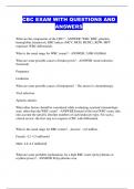 CBC EXAM WITH QUESTIONS AND ANSWERS