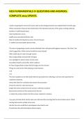 HESI FUNDAMENTALS V1 QUESTIONS AND ANSWERS&period; COMPLETE 2024 UPDATE&period;   