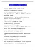 CBC EXAM 2 LATEST UPDATE