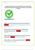 NSG500 &lpar;NSG 500&rpar; Exam &lpar;Latest 2024&sol;2025&rpar; Advanced Health  Assessment Questions and Verified Answers 100&percnt; Correct Grade  A - Wilkes 