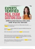 GFEBS Essentials-Subsumes L101E&comma; L201E&comma; L303E&sol; 40 Qs & Ans&sol; 2024-2025&period; 