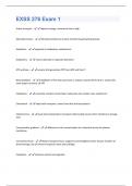 EXSS 276 Exam 1 Questions And Answers With Verified Solutions Graded A&plus;