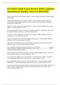 ECO4223 Final Exam Review With Complete Questions & Quality Answers 2024&sol;2025