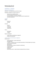 Samenvatting Mediabeleid