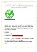 2024 NGN ATI Nutrition Proctored 2019 Exam Questions and Answers  &lpar;Verified Answers&rpar; EXAM QUESTIONS 100&percnt; CORRECT ANSWERS  VERIFIED 2024 VERSION GRADED A 
