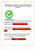 MSM 6630 FINAL EXAM ACTUAL EXAM QUESTIONS  100&percnt; CORRECT ANSWERS VERIFIED 2024 VERSION  GRADED A