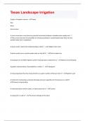 Texas Landscape Irrigation questions and answers