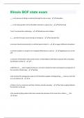 Illinois BOF state exam Questions and Answers New &lpar;2024&sol;2025&rpar; Solved 100&percnt; Correct