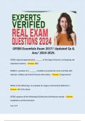 GFEBS Essentials Exam 2017&sol; Updated Qs & Ans&sol; 2024-2025&period; 