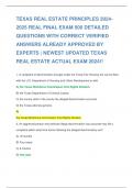 TEXAS REAL ESTATE PRINCIPLES