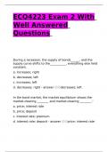 ECO4223 Exam 2 With Well Answered Questions