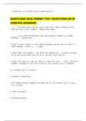 MARYLAND MVA PERMIT TEST
