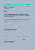 Biology 1023 Final Exam-Questions with Answers&sol; latest Version&sol; 100&percnt; Pass