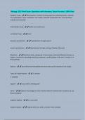 Biology 1023 Final Exam-Questions with Answers&sol; latest Version&sol; 100&percnt; Pass