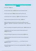 Biology 1023 Final Ch&period; 27-Questions with Correct Answers&sol; Latest Update&sol; 100&percnt; Pass
