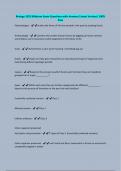 Biology 1023 Midterm Exam-Questions with Answers&sol; latest Version&sol; 100&percnt; Pass