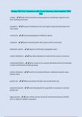 Biology 1023 Test 2-Questions with Correct Answers&sol; Latest Update&sol; 100&percnt; Pass