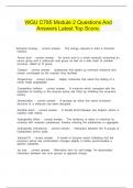 WGU C785 Module 2 Questions And Answers Latest Top Score&period;