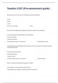 Taxation C237 &lpar;Pre-assessment guide&rpar; Actual Questions And Correct Detailed Complete Answers&period;
