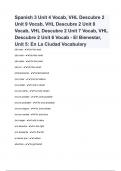 Spanish 3 Unit 4 Vocab&comma; VHL Descubre 2 Unit 9 Vocab&comma; VHL Descubre 2 Unit 8 Vocab&comma; VHL Descubre 2 Unit 7 Vocab&comma; VHL Descubre 2 Unit 6 Vocab - El Bienestar&comma; Unit 5&colon; En La Ciudad Vocabulary