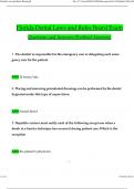 Florida Dental Laws and Rules Board Exam Questions and Answers Updated &lpar;Verified Answers&rpar;