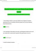 Florida Dental Laws and Rules Exam Study Guide Questions and Answers Updated &lpar;Verified Answers&rpar;