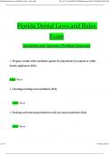 Florida Dental Laws and Rules Exam Questions and Answers Updated &lpar;Verified Answers&rpar;