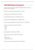 NUR 2830 Breast Powerpoint Questions And Answers With Verified Solutions Graded A&plus;