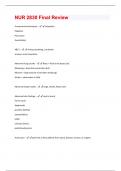 NUR 2830 Final Review Questions And Answers With Verified Solutions Graded A&plus;