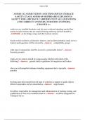 AMMO 112 AMMUNITION AND EXPLOSIVES STORAGE  SAFETY EXAM&sol; AMMO 69 SHIPBOARD EXPLOSIVES  SAFETY FOR AIRCRAFT CARRIERS TEST ALL QUESTIONS  AND CORRECT ANSWERS &lpar;VERIFIED ANSWERS&rpar;   &vert;GRADED A&plus; 