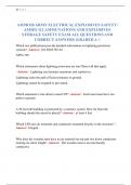 AMMO28 ARMY ELECTRICAL EXPLOSIVES SAFETY&sol;  AMMO 112 AMMUNATIONS AND EXPLOSIVES  STORAGE SAFETY EXAM ALL QUESTIONS AND  CORRECT ANSWERS &vert;GRADED A &plus;