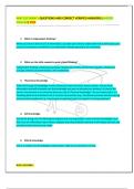 NUR 110 EXAM 1-QUESTIONS AND CORRECT VERIFIED ANSWERS &lpar;HARPER COLLEGE&rpar; 2024