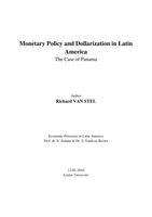 Paper Monetary Policy and Dollarization in Latin America - The Case of Panama