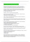 Public Health Pest Control Questions and Answers