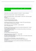 LA County Accred Exam with complete solutions